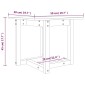 vidaXL Τραπεζάκι Σαλονιού Γκρι 50 x 50 x 45 εκ. από Μασίφ Ξύλο Πεύκου