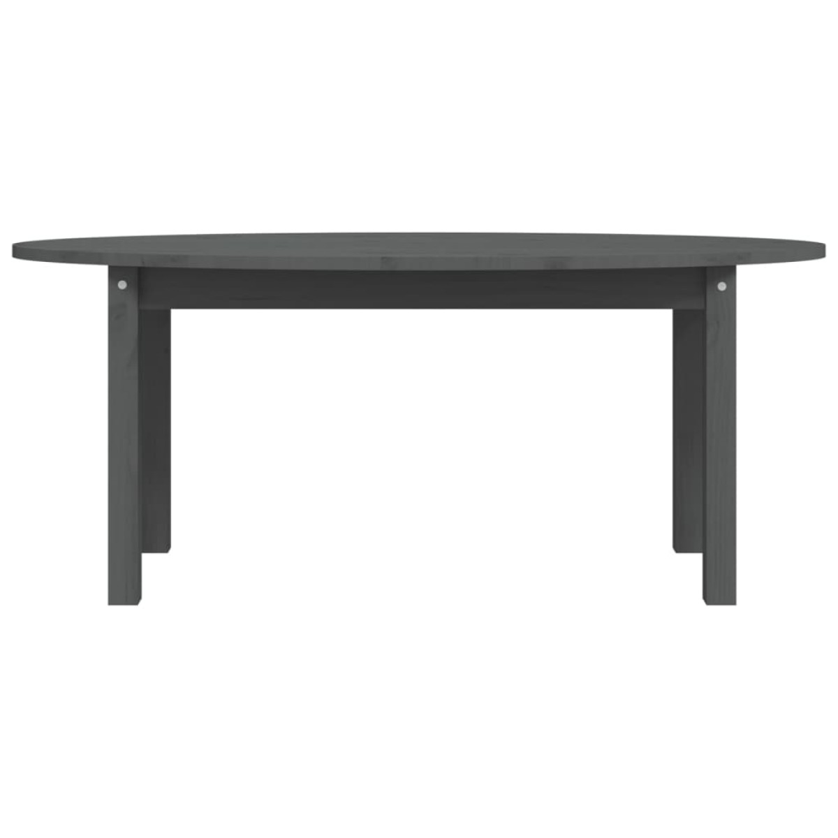 vidaXL Τραπεζάκι Σαλονιού Γκρι 110 x 55 x 45 εκ. από Μασίφ Ξύλο Πεύκου