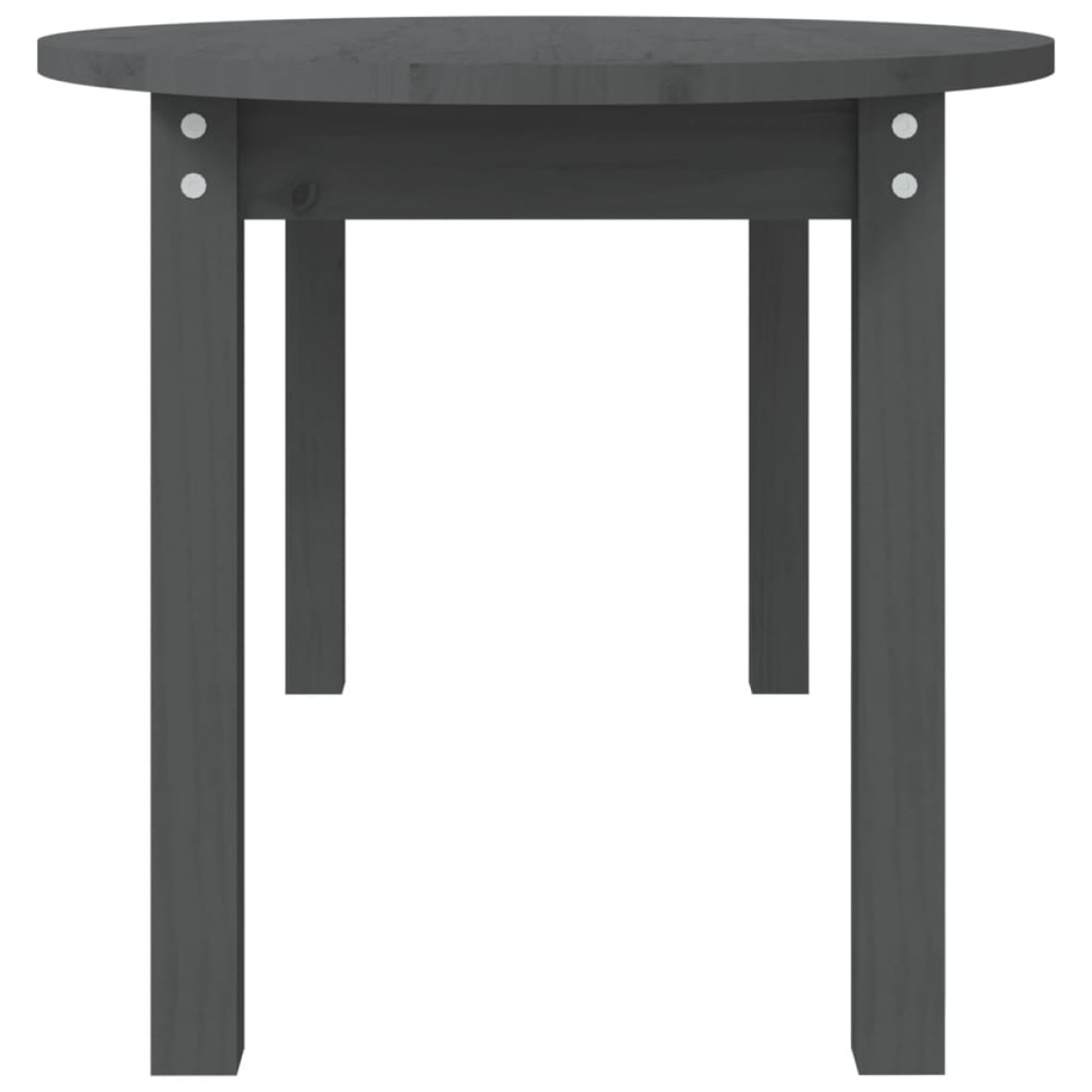 vidaXL Τραπεζάκι Σαλονιού Γκρι 110 x 55 x 45 εκ. από Μασίφ Ξύλο Πεύκου