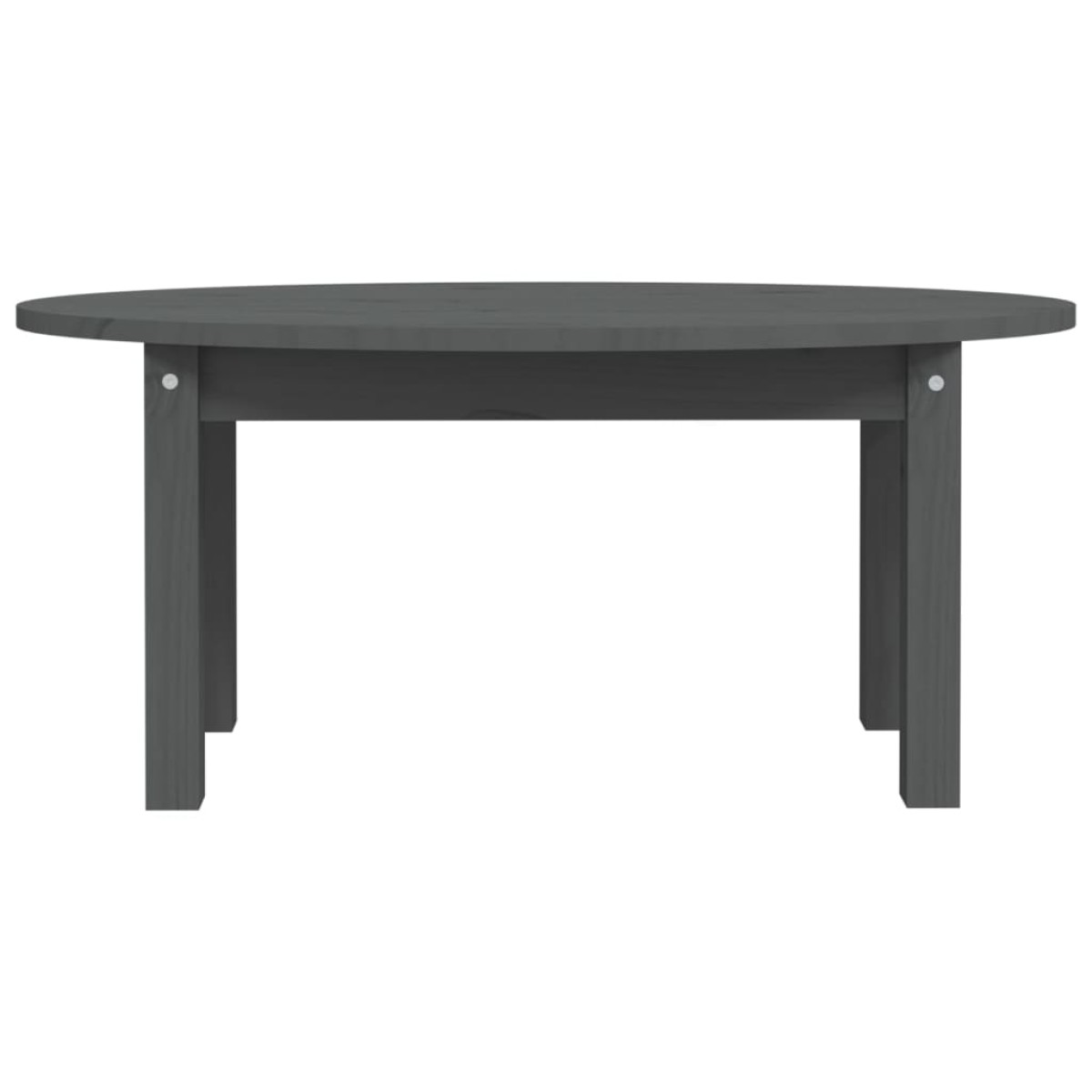 vidaXL Τραπεζάκι Σαλονιού Γκρι 80x40x35 εκ. από Μασίφ Ξύλο Πεύκου