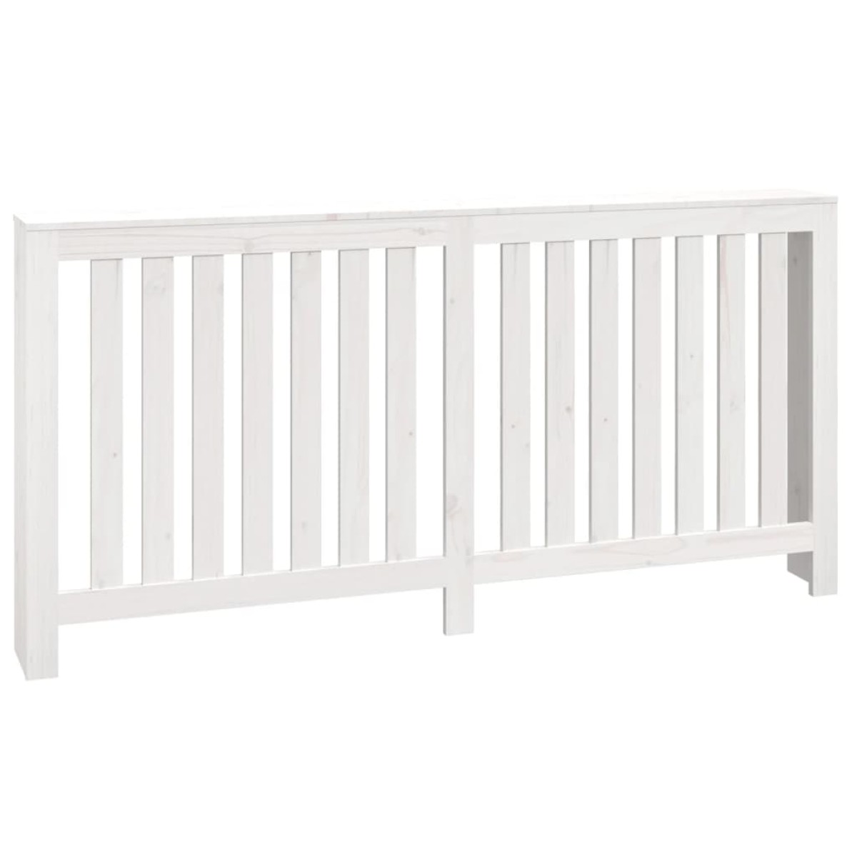vidaXL Κάλυμμα Καλοριφέρ Λευκό 169x19x84 εκ. από Μασίφ Ξύλο Πεύκου