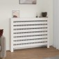 vidaXL Κάλυμμα Καλοριφέρ Λευκό 108,5x19x84 εκ. από Μασίφ Ξύλο Πεύκου