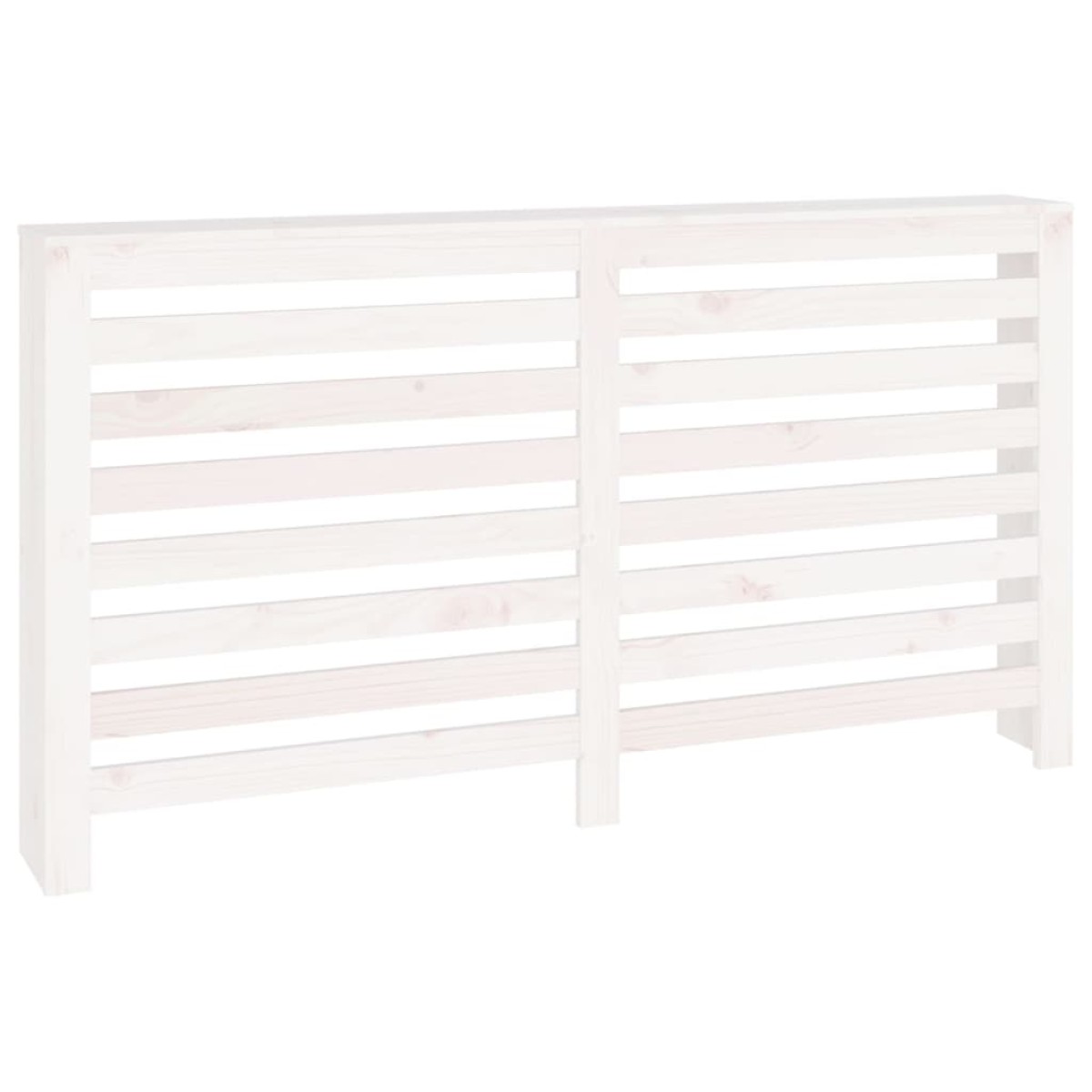 vidaXL Κάλυμμα Καλοριφέρ Λευκό 153 x19 x 84 εκ. από Μασίφ Ξύλο Πεύκου