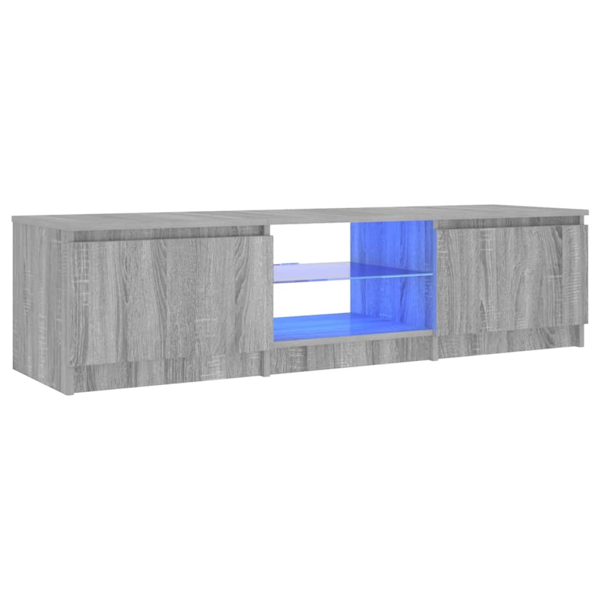vidaXL Έπιπλο Τηλεόρασης με LED Γκρι Sonoma 140 x 40 x 35,5 εκ.