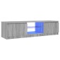 vidaXL Έπιπλο Τηλεόρασης με LED Γκρι Sonoma 140 x 40 x 35,5 εκ.