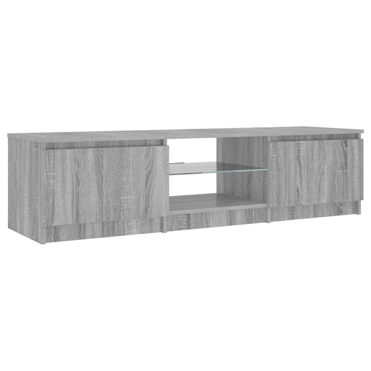 vidaXL Έπιπλο Τηλεόρασης με LED Γκρι Sonoma 140 x 40 x 35,5 εκ.