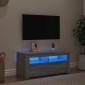 vidaXL Έπιπλο Τηλεόρασης με LED Γκρι Sonoma 90x35x40 εκ.