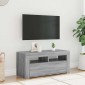 vidaXL Έπιπλο Τηλεόρασης με LED Γκρι Sonoma 90x35x40 εκ.