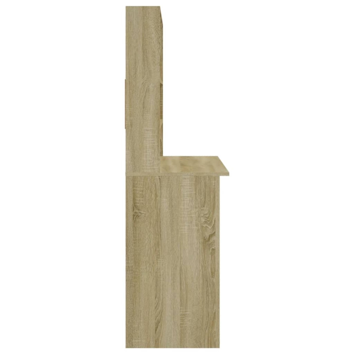 vidaXL Γραφείο με Ράφια Sonoma Δρυς 102x45x148 εκ. Επεξεργασμένο Ξύλο