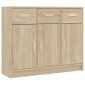 vidaXL Συρταριέρα Sonoma Δρυς 91 x 28 x 75 εκ. Επεξεργασμένο Ξύλο