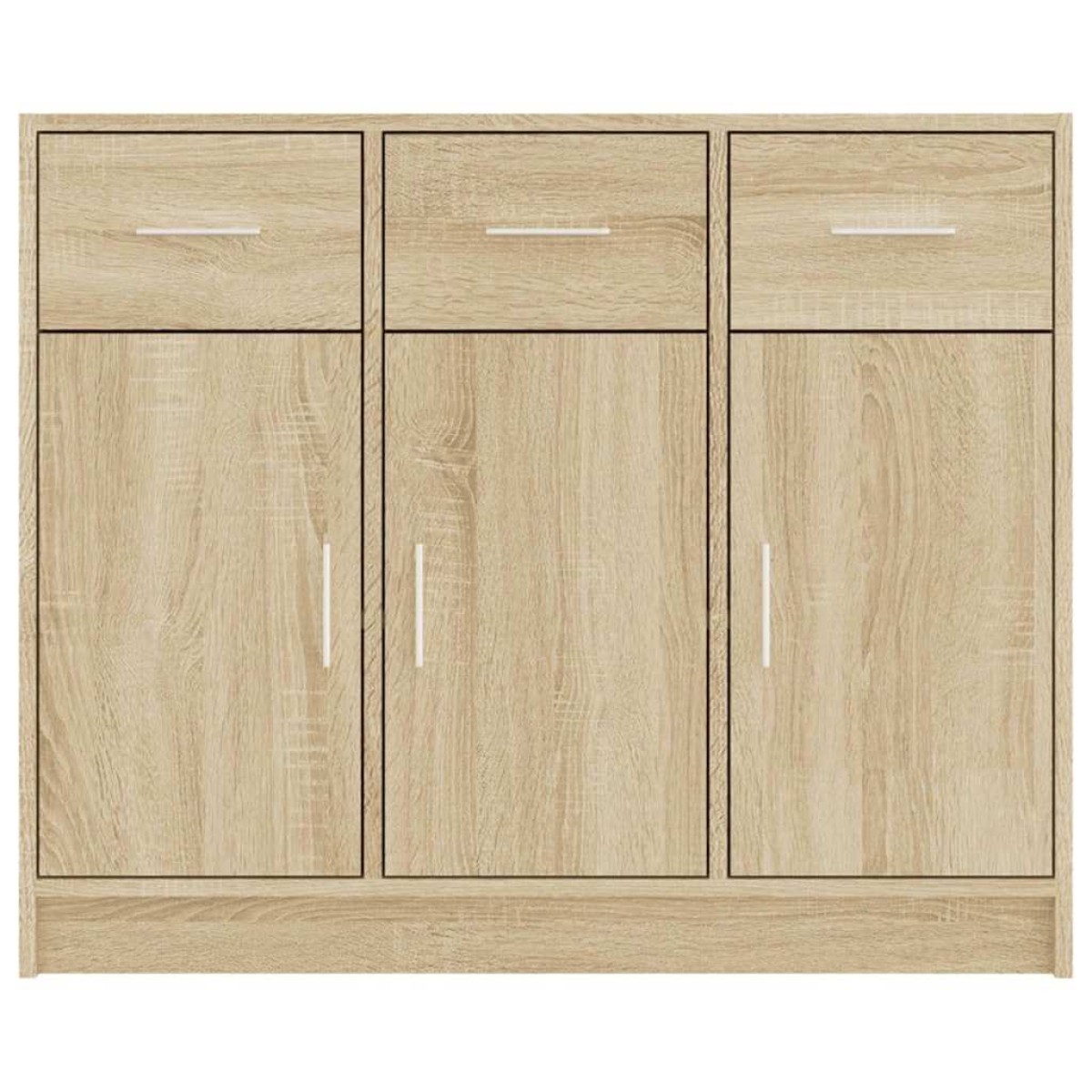 vidaXL Συρταριέρα Sonoma Δρυς 91 x 28 x 75 εκ. Επεξεργασμένο Ξύλο