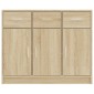 vidaXL Συρταριέρα Sonoma Δρυς 91 x 28 x 75 εκ. Επεξεργασμένο Ξύλο