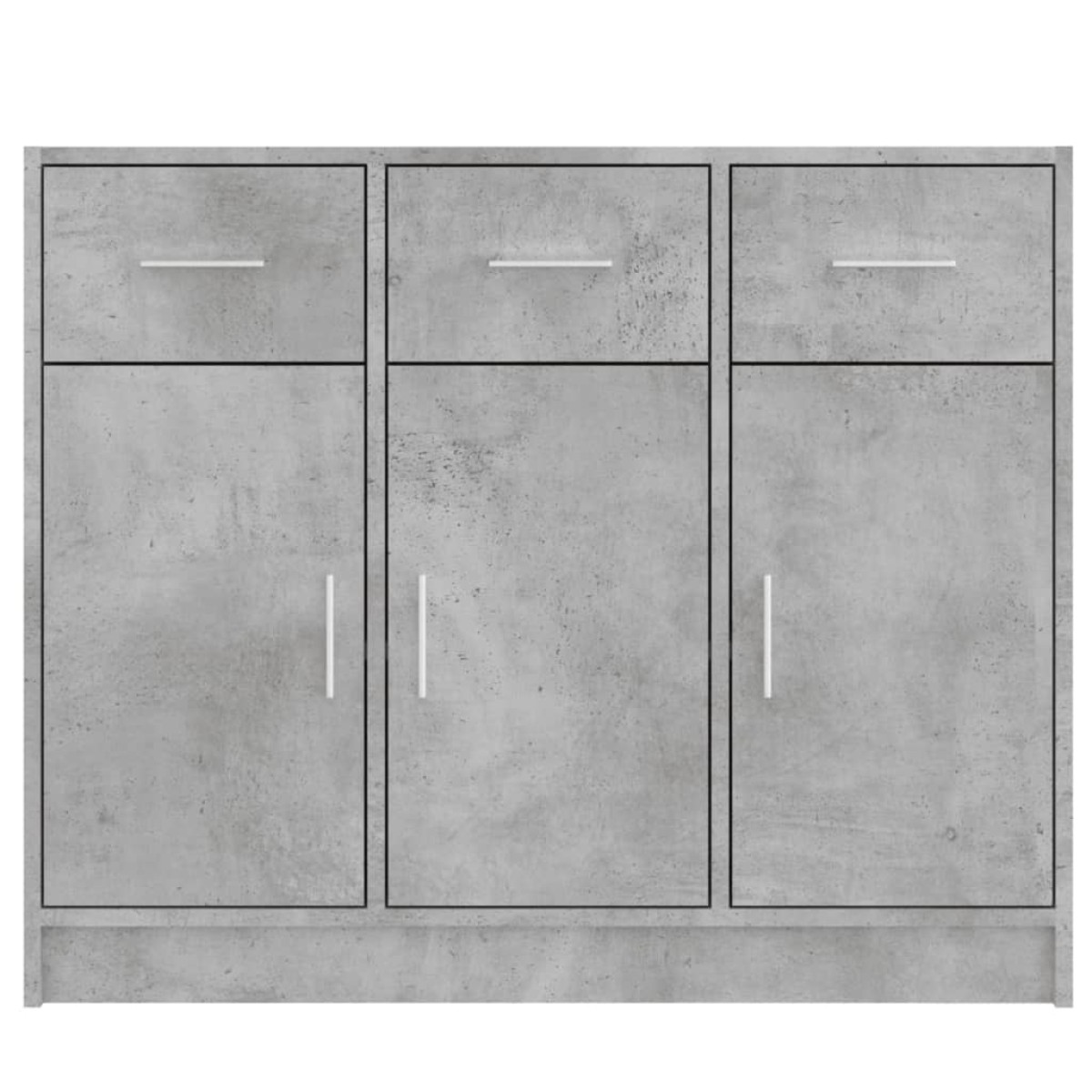vidaXL Ντουλάπι Γκρι Σκυροδέματος 91 x 28 x 75 εκ. Επεξεργασμένο Ξύλο