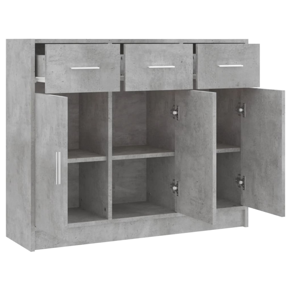 vidaXL Ντουλάπι Γκρι Σκυροδέματος 91 x 28 x 75 εκ. Επεξεργασμένο Ξύλο