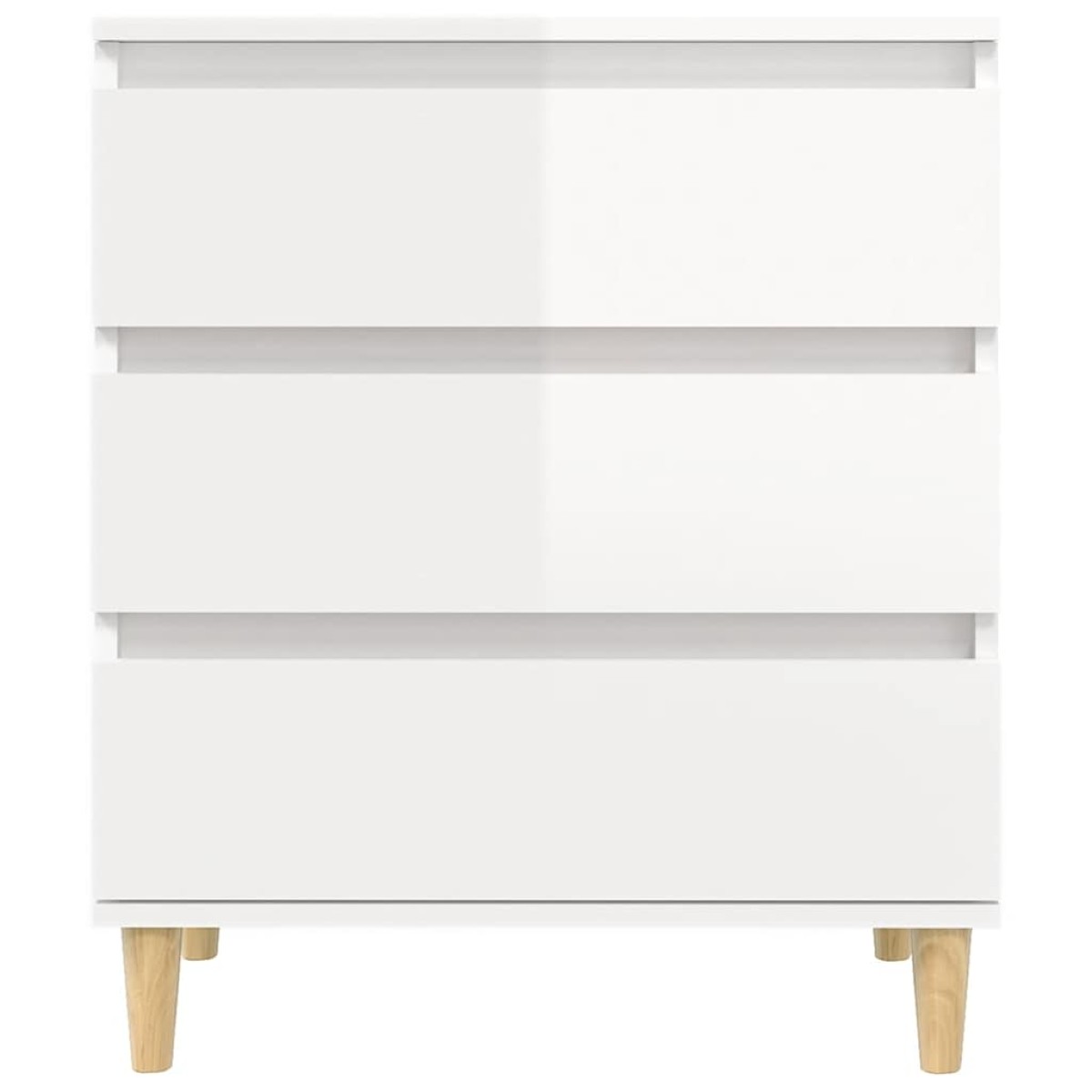 vidaXL Ντουλάπι Γυαλιστερό Λευκό 60x35x70 εκ. από Επεξεργασμένο Ξύλο