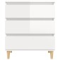 vidaXL Ντουλάπι Γυαλιστερό Λευκό 60x35x70 εκ. από Επεξεργασμένο Ξύλο