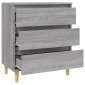 vidaXL Ντουλάπι Γκρι Sonoma 60x35x70 εκ. από Επεξεργασμένο Ξύλο
