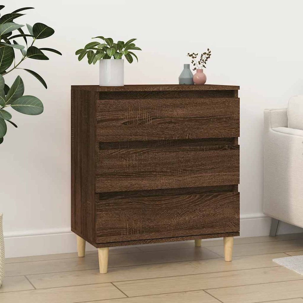 vidaXL Μπουφές Καφέ Δρυς 60x35x70 εκ. από Επεξεργασμένο Ξύλο
