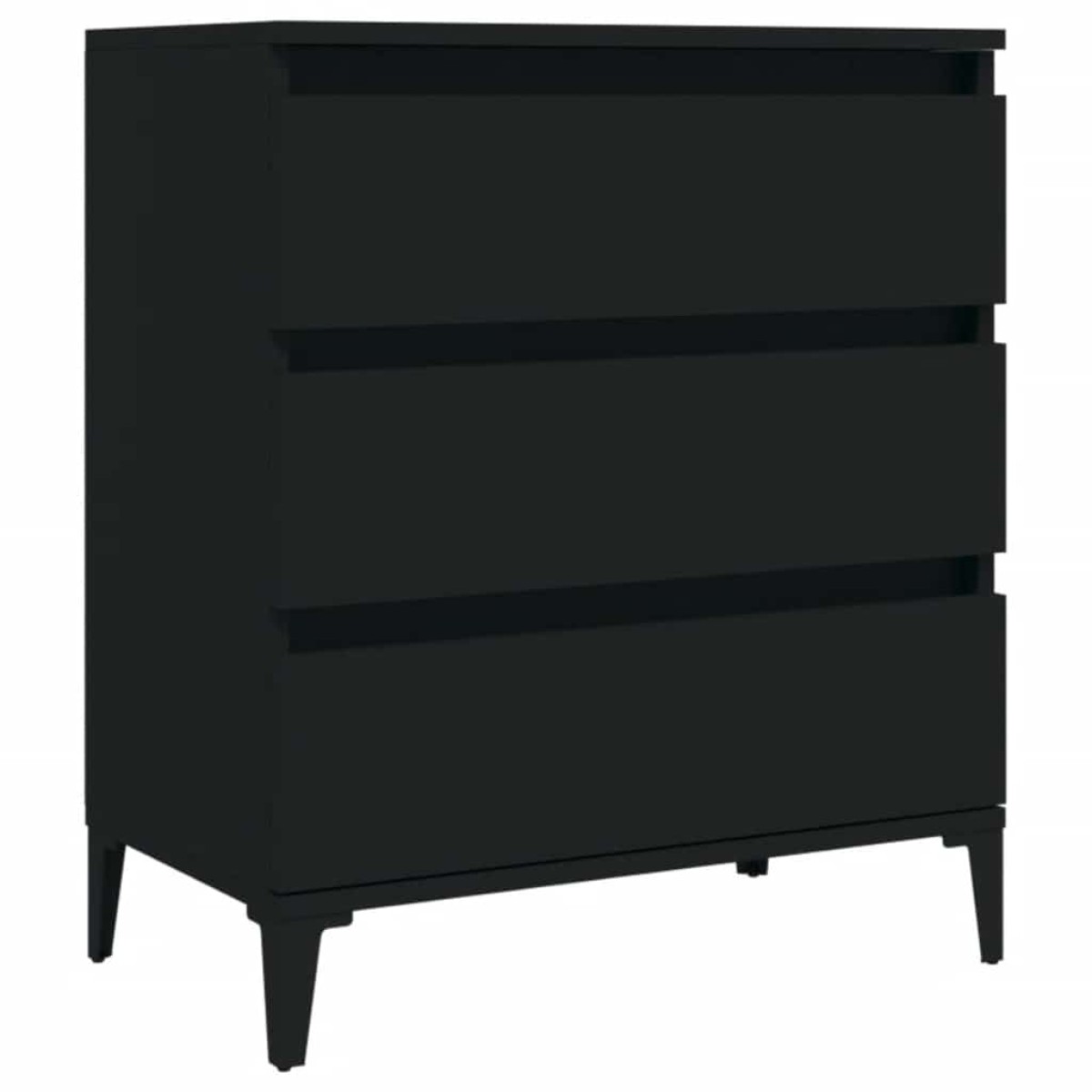 vidaXL Ντουλάπι Μαύρο 60x35x70 εκ. από Επεξεργασμένο Ξύλο