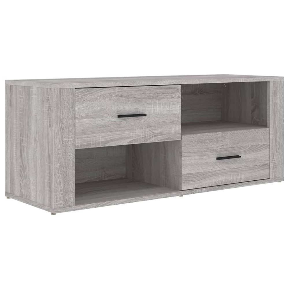 vidaXL Έπιπλο Τηλεόρασης Γκρι Sonoma 100x35x40 εκ. από Επεξεργ. Ξύλο