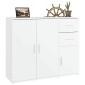 vidaXL Ντουλάπι Λευκό 91 x 29,5 x 75 εκ. από Επεξεργασμένο Ξύλο