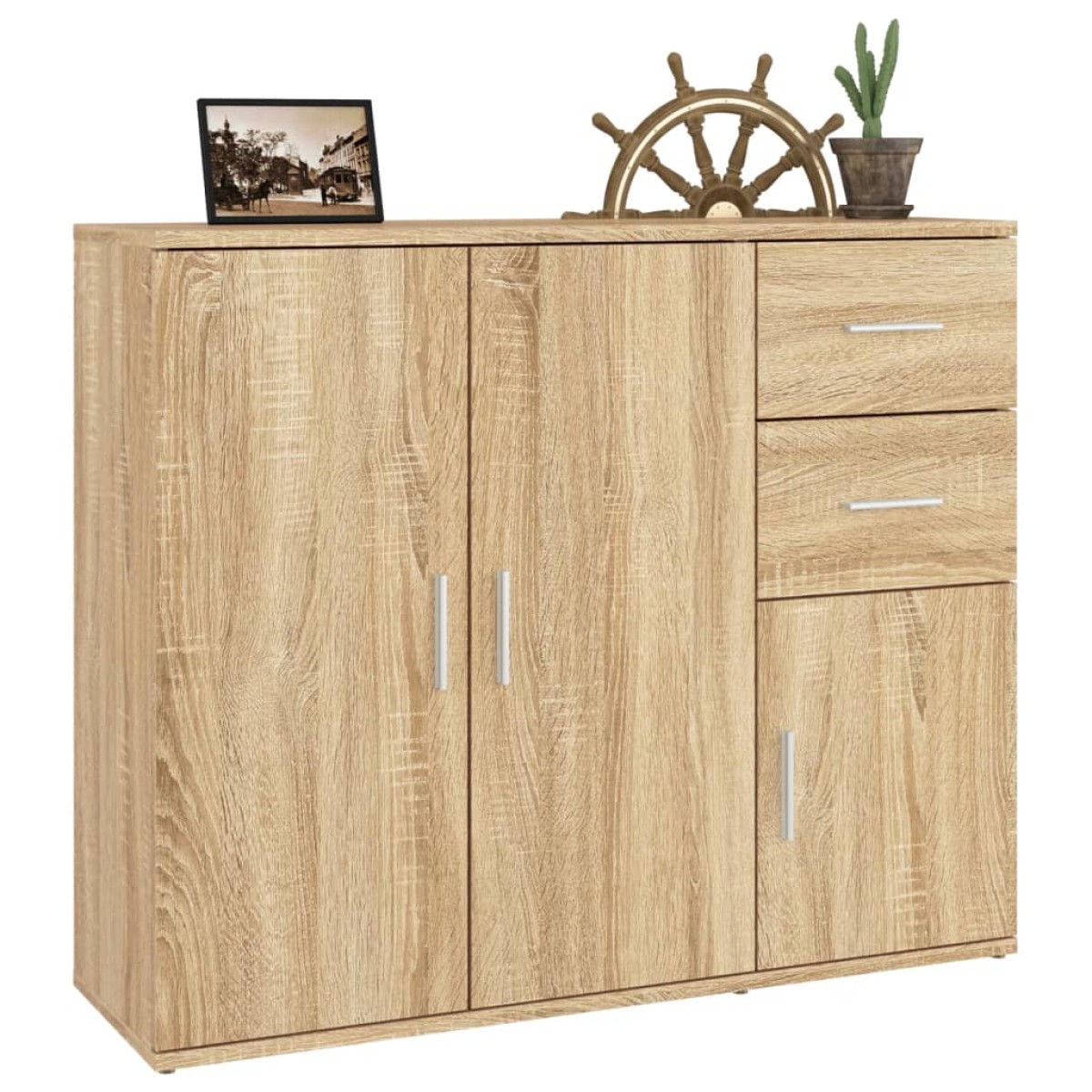 vidaXL Συρταριέρα Sonoma Δρυς 91x29,5x75 εκ. Επεξεργασμένο Ξύλο