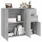 vidaXL Ντουλάπι Γκρι Sonoma 91x29,5x75 εκ. από Επεξεργασμένο Ξύλο