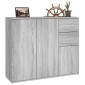vidaXL Ντουλάπι Γκρι Sonoma 91x29,5x75 εκ. από Επεξεργασμένο Ξύλο