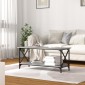 vidaXL Τραπεζάκι Σαλονιού Γκρι Sonoma 100x45x45 εκ Επεξ Ξύλο + Σίδηρος