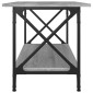 vidaXL Τραπεζάκι Σαλονιού Γκρι Sonoma 80x45x45 εκ Επεξ Ξύλο + Σίδηρος