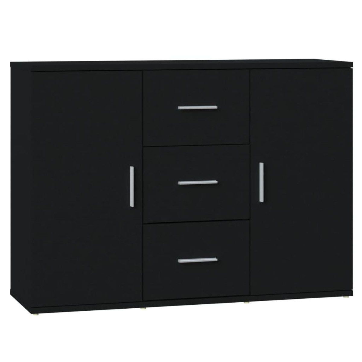 vidaXL Ντουλάπι Μαύρο 91 x 29,5 x 65 εκ. από Επεξεργασμένο Ξύλο