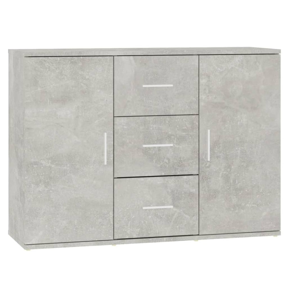 vidaXL Ντουλάπι Γκρι Σκυροδέματος 91x29,5x65 εκ. Επεξεργασμένο Ξύλο