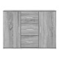 vidaXL Ντουλάπι Γκρι Sonoma 91 x 29,5 x 65 εκ. από Επεξεργασμένο Ξύλο