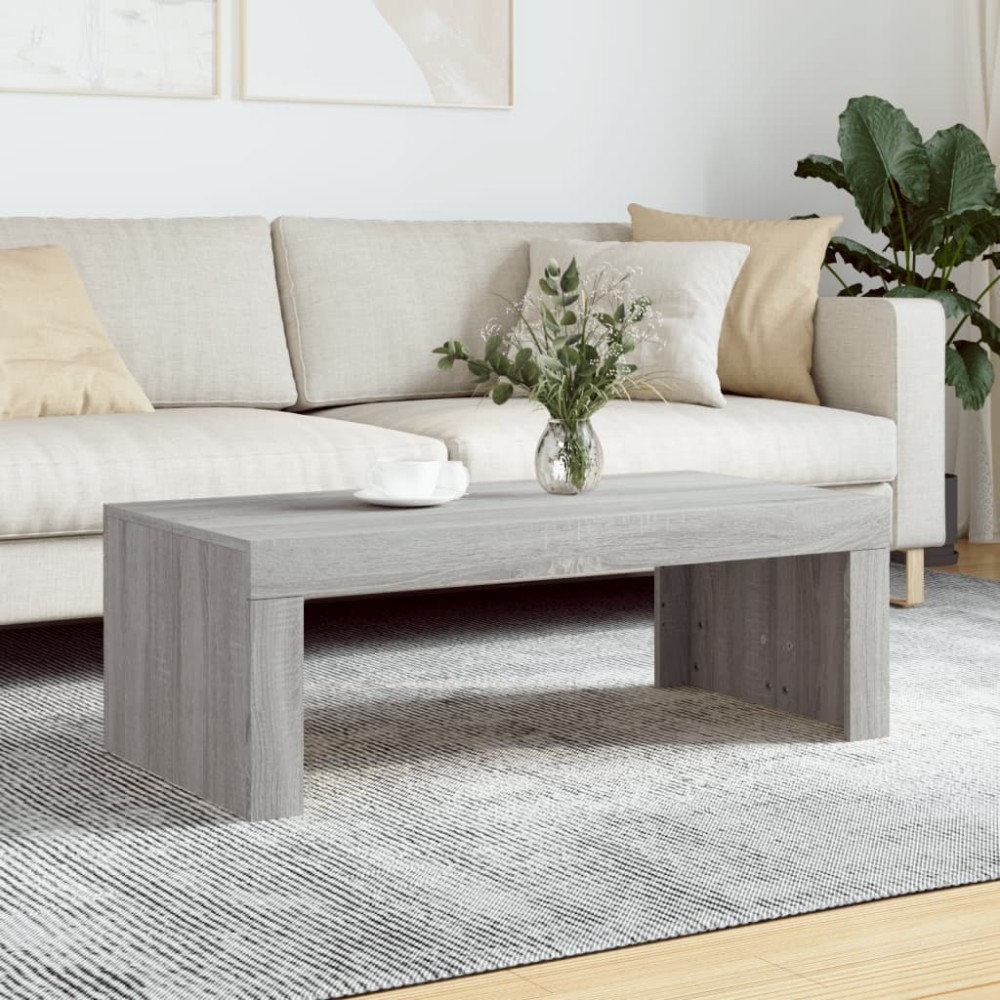 vidaXL Τραπεζάκι Σαλονιού Γκρι Sonoma 102x50x36 εκ. Επεξεργασμένο Ξύλο