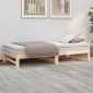 vidaXL Καναπές Κρεβάτι Συρόμενος 2x(90x190) εκ. Μασίφ Ξύλο Πεύκου