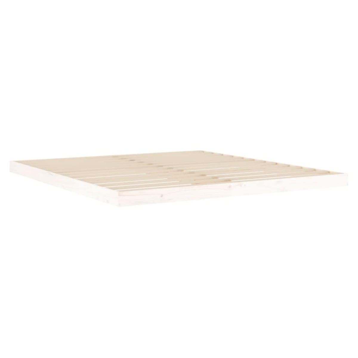 vidaXL Πλαίσιο Κρεβατιού Λευκό 180x200εκ. Μασίφ Ξύλο Πεύκου Super King