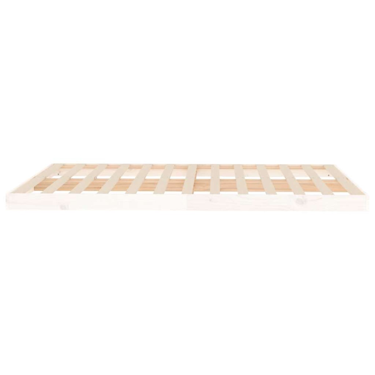 vidaXL Σκελετός κρεβατιού Λευκό 140 x 200 εκ. από Μασίφ Ξύλο Πεύκου