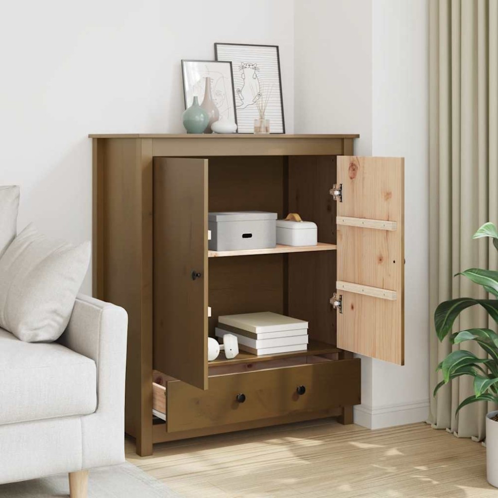 vidaXL Μπουφές Καφέ Μέλι 83x41,5x100 εκ. από Μασίφ Ξύλο Πεύκου