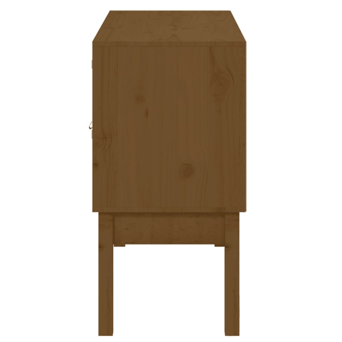 vidaXL Ντουλάπι Καφέ Μελί 110 x 40 x 78 εκ. από Μασίφ Ξύλο Πεύκου