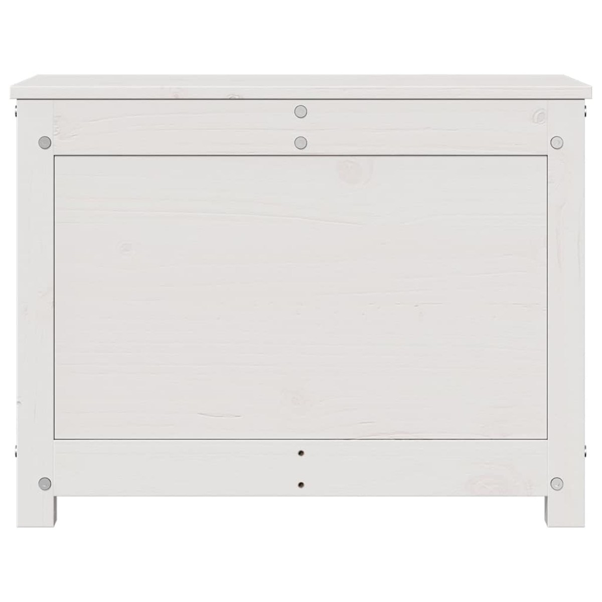vidaXL Κουτί Αποθήκευσης Λευκό 60x32x45,5 εκ από Μασίφ Ξύλο Πεύκου