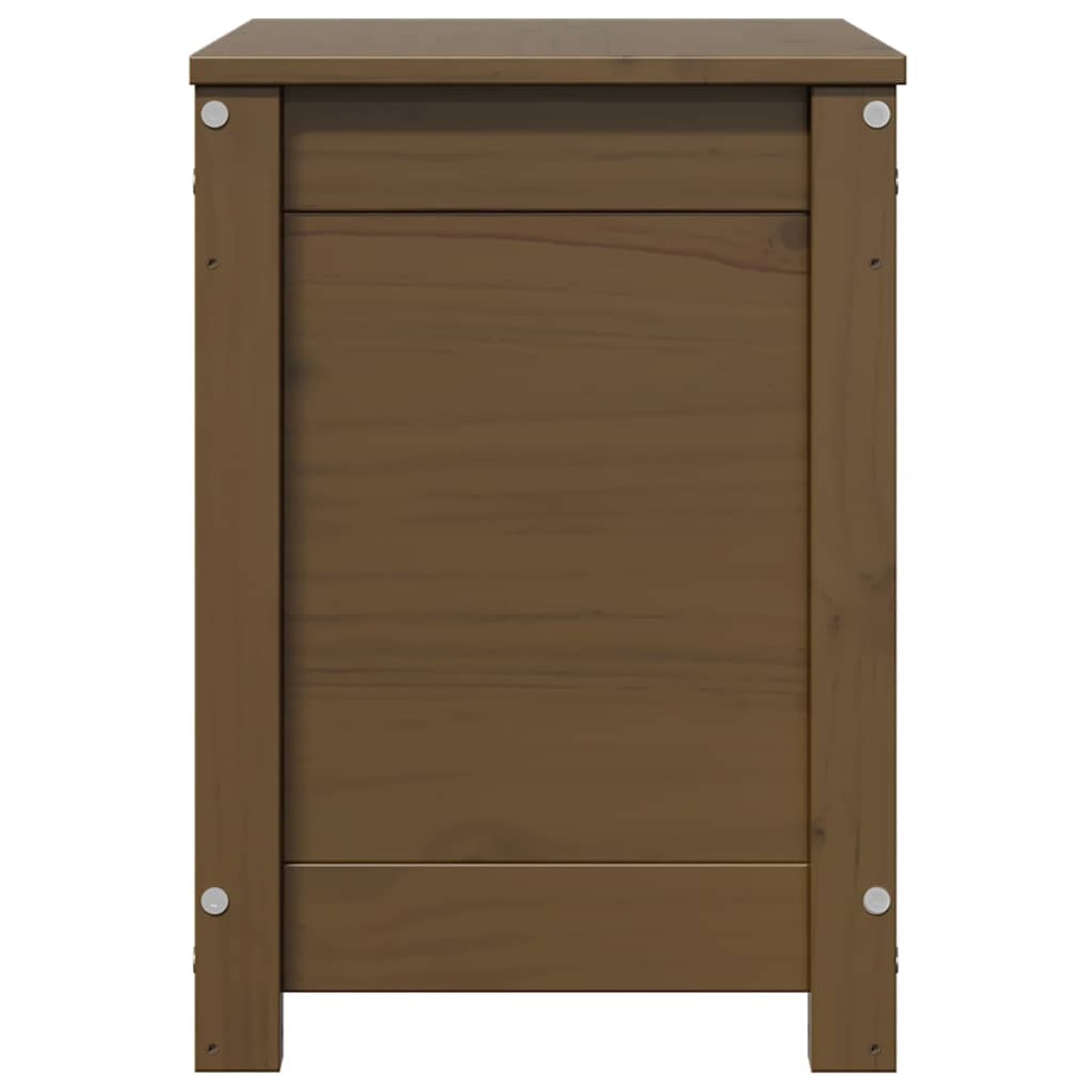 vidaXL Κουτί Αποθήκευσης Καφέ Μελί 60x32x45,5 εκ από Μασίφ Ξύλο Πεύκου