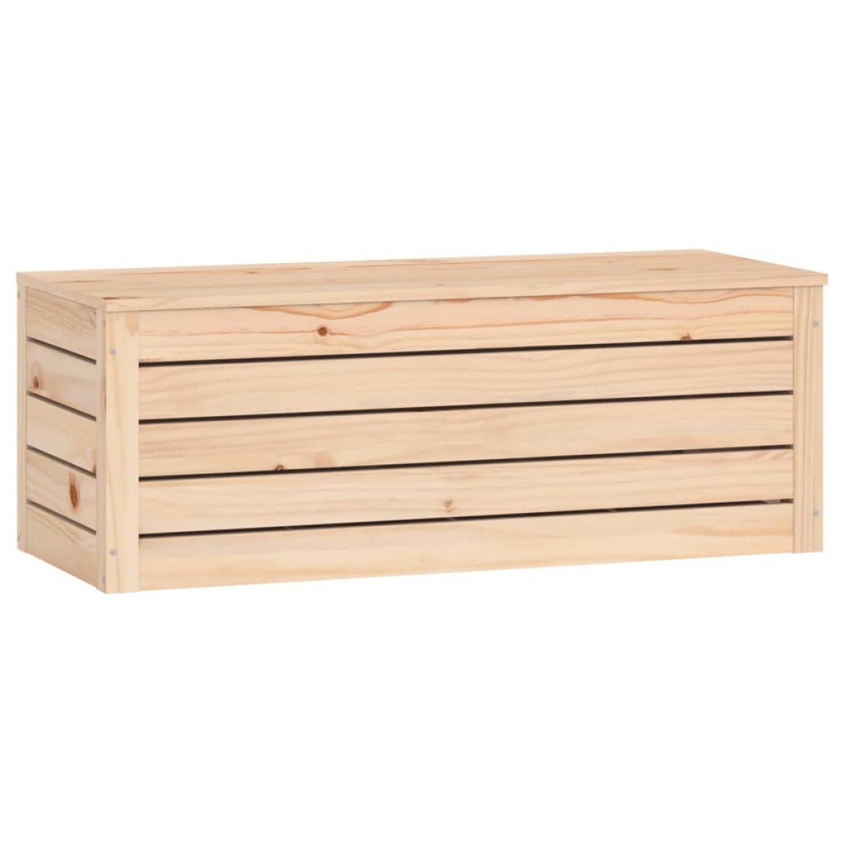vidaXL Κουτί Αποθήκευσης 89x36,5x33 εκ από Μασίφ Ξύλο Πεύκου