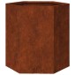 vidaXL Ζαρντινιέρα Σκουρ. 40 x 40 x 45 εκ. Ατσάλι Σκληρυθέν στον Αέρα