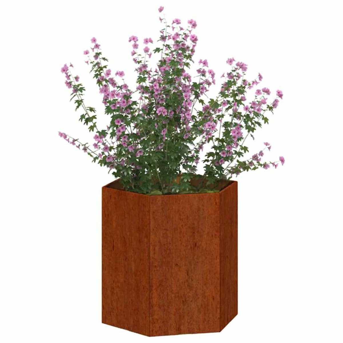 vidaXL Ζαρντινιέρα Σκουρ. 40 x 40 x 45 εκ. Ατσάλι Σκληρυθέν στον Αέρα