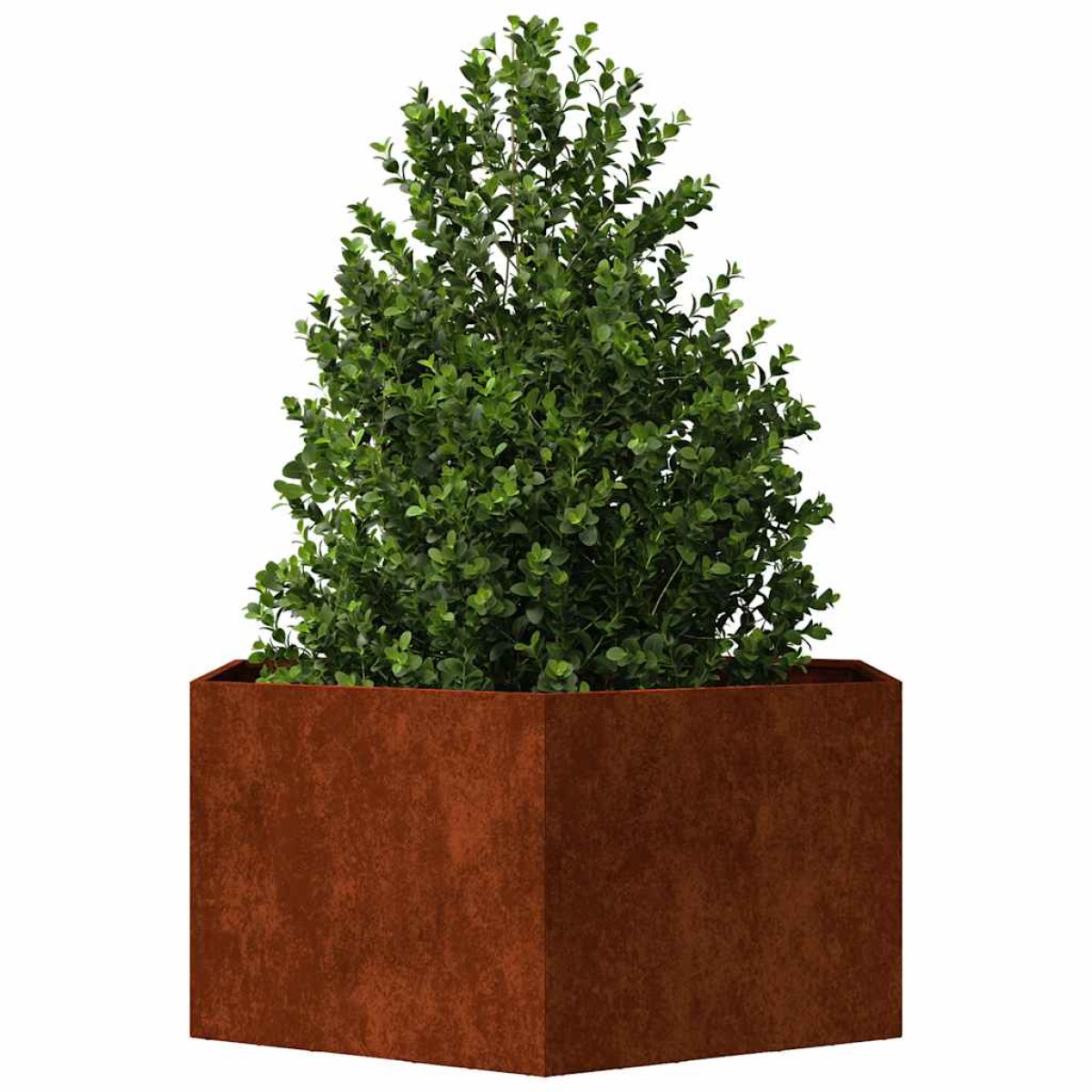 vidaXL Ζαρντινιέρα Σκουρ. 90 x 90 x 45 εκ. Ατσάλι Σκληρυθέν στον Αέρα
