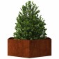 vidaXL Ζαρντινιέρα Σκουρ. 138 x 120 x 45εκ. Ατσάλι Σκληρυθέν στον Αέρα