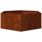vidaXL Ζαρντινιέρα Σκουρ. 138 x 120 x 45εκ. Ατσάλι Σκληρυθέν στον Αέρα