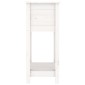vidaXL Ζαρντινιέρα με Ράφι Λευκή 54 x 34,5 x 81 εκ. Μασίφ Ξύλο Πεύκου