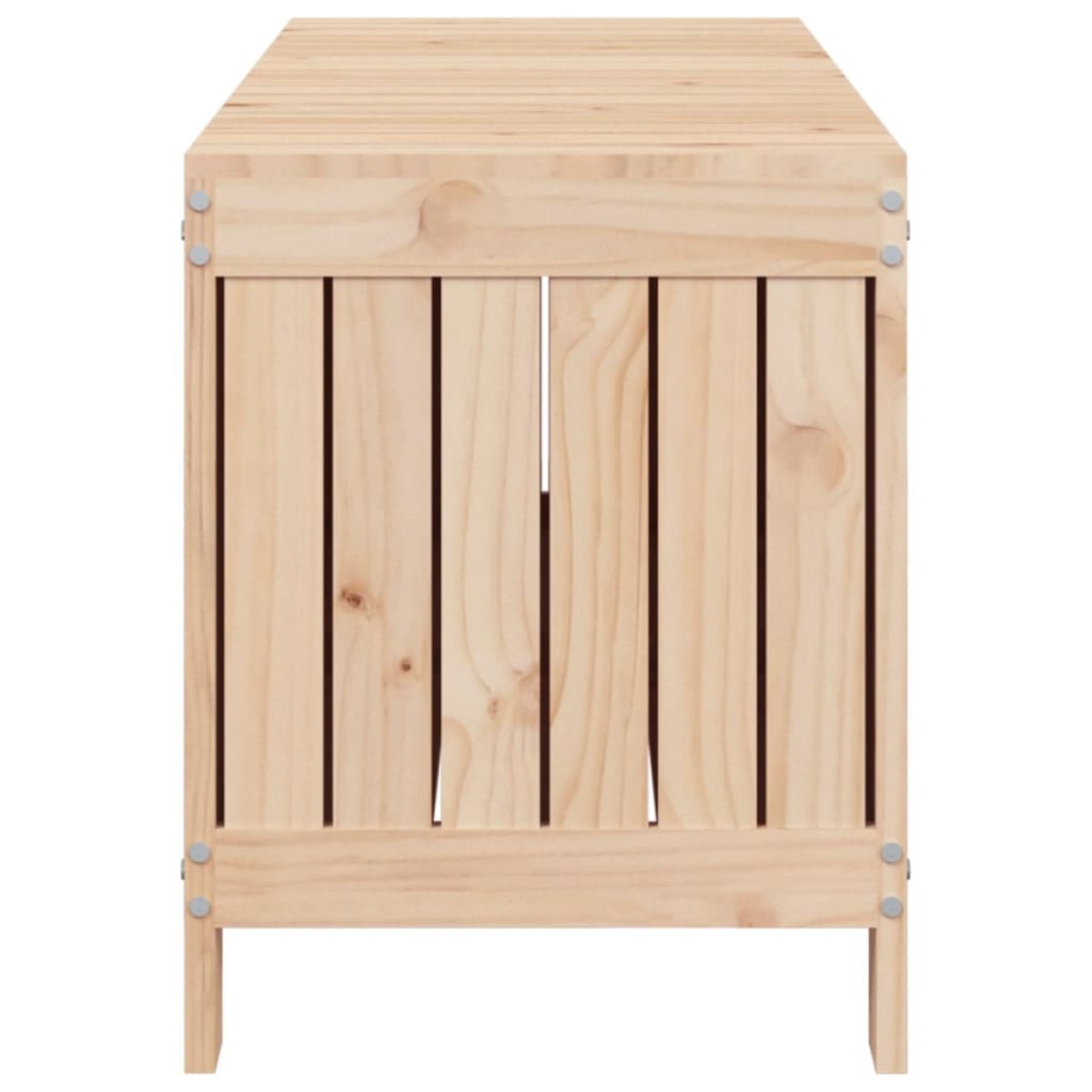 vidaXL Μπαούλο Αποθήκευσης Κήπου 76x42,5x54 εκ. Μασίφ Ξύλο Πεύκου