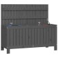 vidaXL Κουτί Αποθήκευσης Κήπου Γκρι 108x42,5x54 εκ. Μασίφ Ξύλο Πεύκου